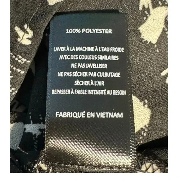 NEW Lush Women's Large Floral Blouse Black & Ivory Multicolor Stitch Fix NWOT‎ - Picture 8 of 8